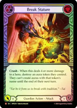 FAB RAINBOW FOIL Break Stature - Mastery Pack Guardian Card # 014 - Image 1