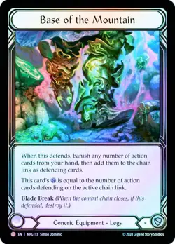 FAB COLD FOIL Base of the Mountain - Mastery Pack Guardian Card # 113 - Image 1