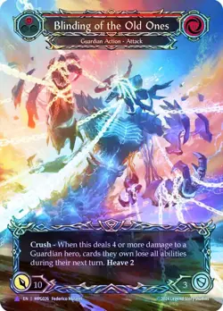 FAB COLD FOIL Blinding of the Old Ones (Marvel) - Mastery Pack Guardian Card # - Image 1