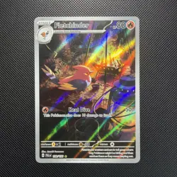 Pokemon Card Fletchinder 199/193 Paldea Evolved Illustration Rare Near Mint - Image 1