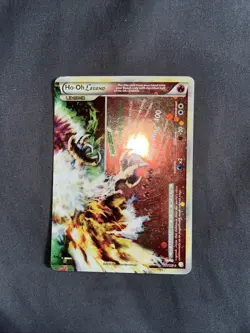 Pokemon TCG Ho-Oh Legendary Card HeartGold SoulSilver 112/123 Holo Rare - Bottom - Image 2