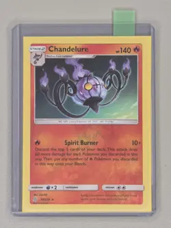 Pokemon TCG Chandelure 30/236 Card Unified Minds Reverse Holo Rare Mint - Image 2