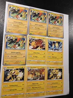 Pokemon TCG trading card Lot of electric type Pokemon rares Zeraora Regieleki - Image 4