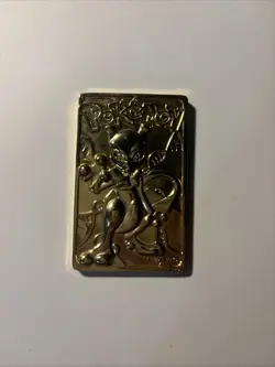 Pokemon 1999 Vintage Mewtwo Gold Collectors Card - Image 1
