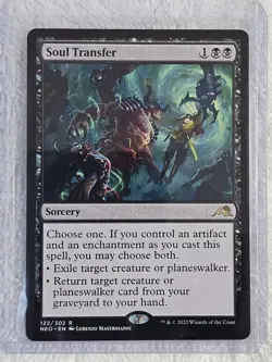 MTG Soul Transfer #122 Kamigawa: Neon Dynasty Magic Gathering Card Rare NM - Image 4