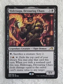 MTG Hidetsugu, Devouring Chaos #99 Kamigawa Neon Dynasty Magic Card Rare NM - Image 1