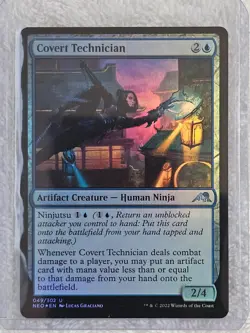MTG Covert Technician FOIL #49 Kamigawa Neon Dynasty Magic Card U NM - Image 5