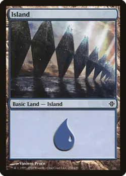 Island #236 1x FOIL ROE MTG Rise of Eldrazi Basic Land MINT blue - Image 1