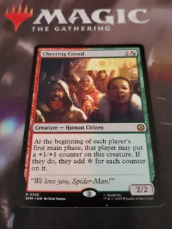 Mtg. 2x Cheering Crowd. Marvel's Spider-Man. Pack Fresh - Image 1