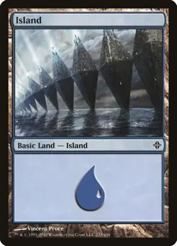 Island #233 1x FOIL ROE MTG Rise of Eldrazi Basic Land MINT blue - Image 1