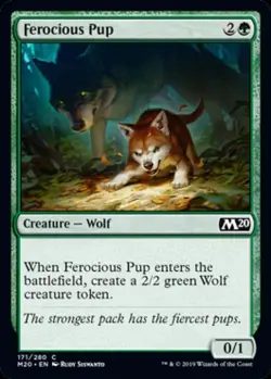 Ferocious Pup - Near Mint MTG Magic 2020 Core Set - Image 1
