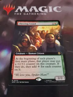 Mtg. Cheering Crowd. Extended Art. Marvel's Spider-Man. Pack Fresh - Image 1
