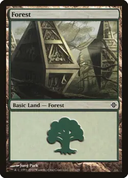 Forest #247 2x FOIL ROE MTG Rise of Eldrazi Basic Land MINT green - Image 1