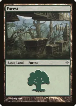 Forest #245 1x FOIL ROE MTG Rise of Eldrazi Basic Land NM green - Image 1