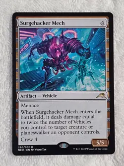 MTG Surgehacker Mech #260 Kamigawa Neon Dynasty Magic Card Rare NM - Image 1