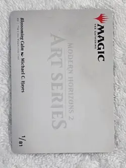 MTG Blossoming Calm Art 56/81 Gold-Stamped Modern Horizons 2 1/81 NM - Image 3