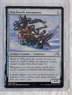 MTG Patchwork Automaton #254 Kamigawa Neon Dynasty Magic Gathering Card U NM - Image 4
