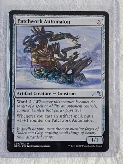 MTG Patchwork Automaton #254 Kamigawa Neon Dynasty Magic Gathering Card U NM - Image 5