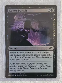 MTG Kaito's Pursuit FOIL #103 Kamigawa Neon Dynasty Magic Card NM - Image 5