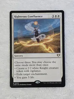 MTG Righteous Confluence #53 Commander Masters Magic Gathering Card Rare NM - Image 2