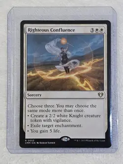 MTG Righteous Confluence #53 Commander Masters Magic Gathering Card Rare NM - Image 4