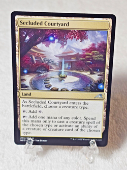 MTG Secluded Courtyard Kamigawa: Neon Dynasty #275 Magic Gathering Card NM - Image 1