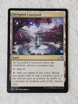 MTG Secluded Courtyard Kamigawa: Neon Dynasty #275 Magic Gathering Card NM - Image 2