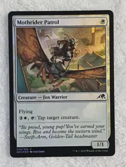 MTG Mothrider Patrol FOIL #30 Kamigawa Neon Dynasty Magic Card NM - Image 2