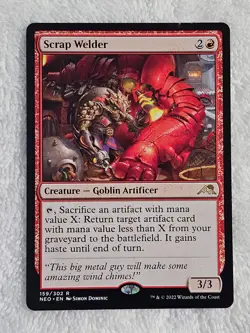 MTG Scrap Welder #159 Kamigawa Neon Dynasty Magic Gathering Card Rare NM - Image 1