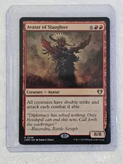 MTG Avatar of Slaughter #206 Commander Masters Magic Gathering Card Rare NM - Image 4
