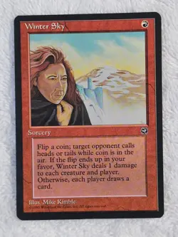 MTG Winter Sky - Homelands (HML) 1995 Magic Gathering Card Rare NM - Image 2