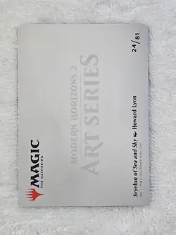 MTG Svyelun of Sea and Sky Art 24/81 Gold-Stamped Signature Modern Horizons 2 - Image 5
