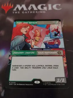 Mtg. Mary Jane Watson. Borderless. Marvel's Spider-Man. Pack Fresh - Image 1