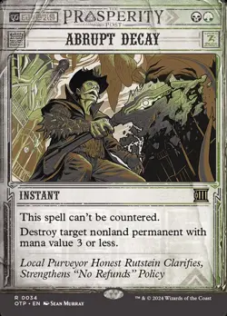 Abrupt Decay - 34 - Breaking News- Near Mint - MTG - Image 1