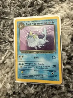 Dark Vaporeon 45/82 NM Vintage Team Rocket Vintage Pokemon Cards Non Holo WOTC - Image 1