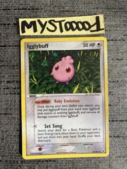 Carte Pokemon Igglybuff 37/101 HOLO Ex Legendes Oubliees ANGLAIS Occasion - Image 1