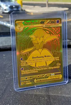 Mega Gardevoir ex 187/132 Me01: Mega Evolution Gold Pokemon Mint NM Pack Fresh - Image 2