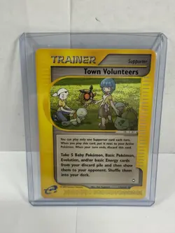 Pokemon Town Volunteers Aquapolis 136/147 Uncommon Non Holo Trainer - Image 1