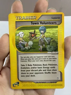 Pokemon Town Volunteers Aquapolis 136/147 Uncommon Non Holo Trainer - Image 2