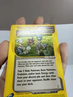 Pokemon Town Volunteers Aquapolis 136/147 Uncommon Non Holo Trainer - Image 5