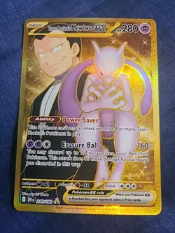 Pokemon TCG Team Rocket's Mewtwo ex 240/182 Sv10: Destined Rivals Holo - Image 1
