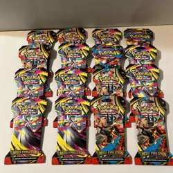 Pokemon TCG MEGA EVOLUTION Sleeved Booster Packs Lot of 16 Total Packs - Image 1