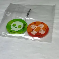 OFFICIAL! Pokemon TCG, CCG Poison and Burn Condition Markers Acrylic (New)! - Image 1