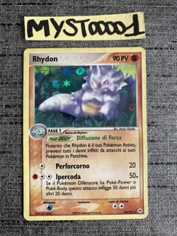 Carte Pokemon Rhydon 46/101 Holo Ex Legendes Oubliees ITALIEN Occasion - Image 1
