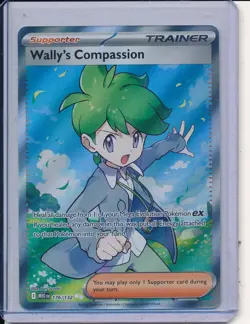 Wally's Compassion Pokemon Mega Evolution 176/132 Full Art Ultra Rare - Image 1