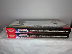 Pokemon Lucario Tyranitar Premium Collection Prismatic Sam’s Club 2x Lot Bundle - Image 5