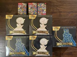 Pokemon Mega Evolution Elite Trainer Box ETB Lot of 5 New Sealed + 3 Bundles! - Image 1