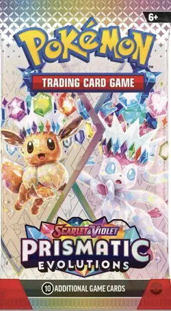 Pokemon TCG: Scarlet and Violet Prismatic Evolutions x1 Booster Pack Sealed - Image 1