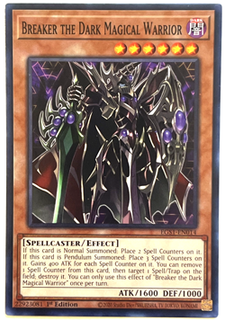YuGiOh! - Breaker the Dark Magical Warrior - EGS1-EN014 - 1st Edition - Common - Image 1