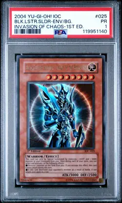 PSA 1 1ST EDITION Black Luster Soldier Envoy of the Beginning IOC-025 YUGIOH - Image 1